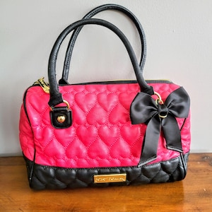 Betsey Johnson Black Heart Large Bag With Handles BETSEY JOHNSON