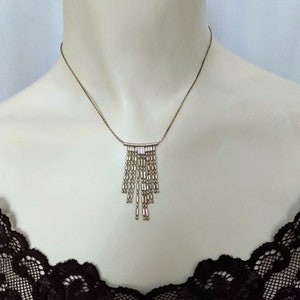 Minimalist Silver Tone Choker Necklace,Chain Dangle Charm Necklace,Small Pendant Choker,Unique Mini Charm Necklace,Simple Tiny Chain ,No.845
