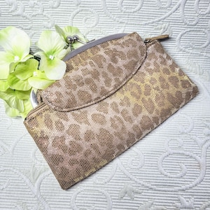 HALLAZGO RARO/Billetera plegable de tela brillante con estampado animal suave y única/Billetera con múltiples compartimentos y cierre de cremallera con broche de presión/Idea de regalo/034