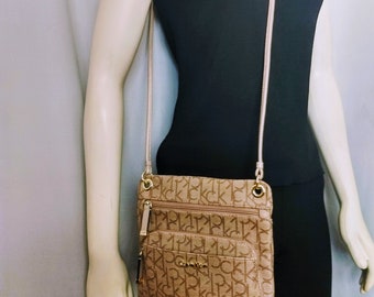 Calvin Klein Bag-in-Bag Brown Tote/Satchel/ Carry-All + Crossbody CK  Stamped NWT