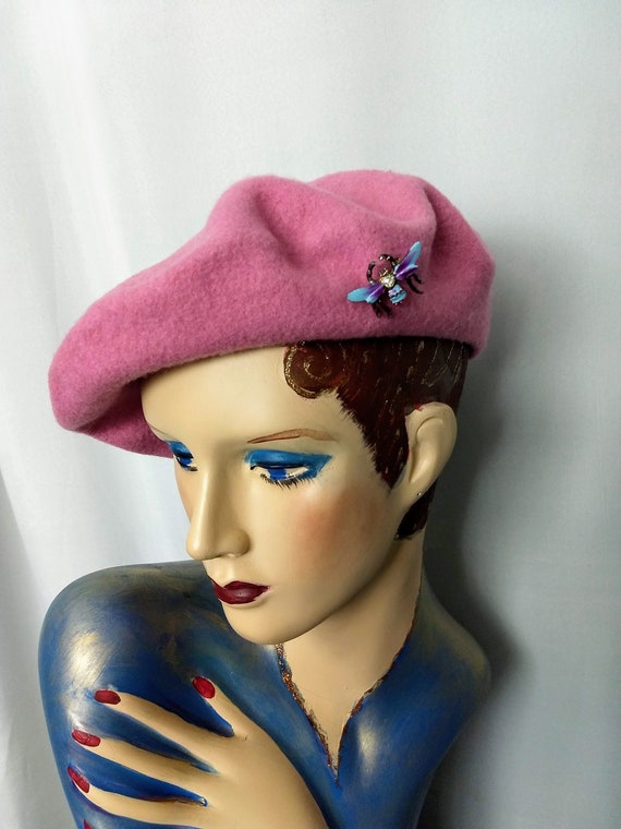 French Pink Beret/Classic Style Beret/Best Quality Wo… Gem