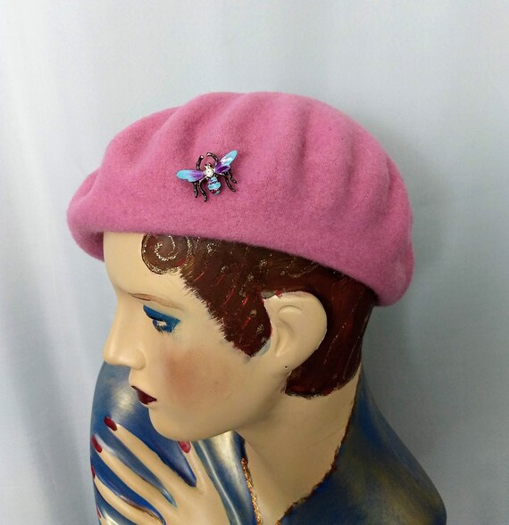 French Pink Beret/Classic Style Beret/Best Quality Wo… Gem
