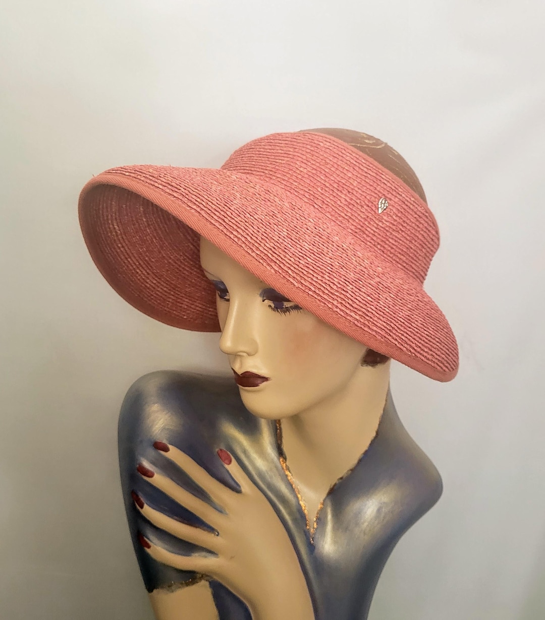 Helen Kaminski Australia Pink Cotton Canvas Bucket Sun Hat Wide Brim One Size Cintia Cotton Towelling Bucket Hat - Bright Pink | Helen  main image 3