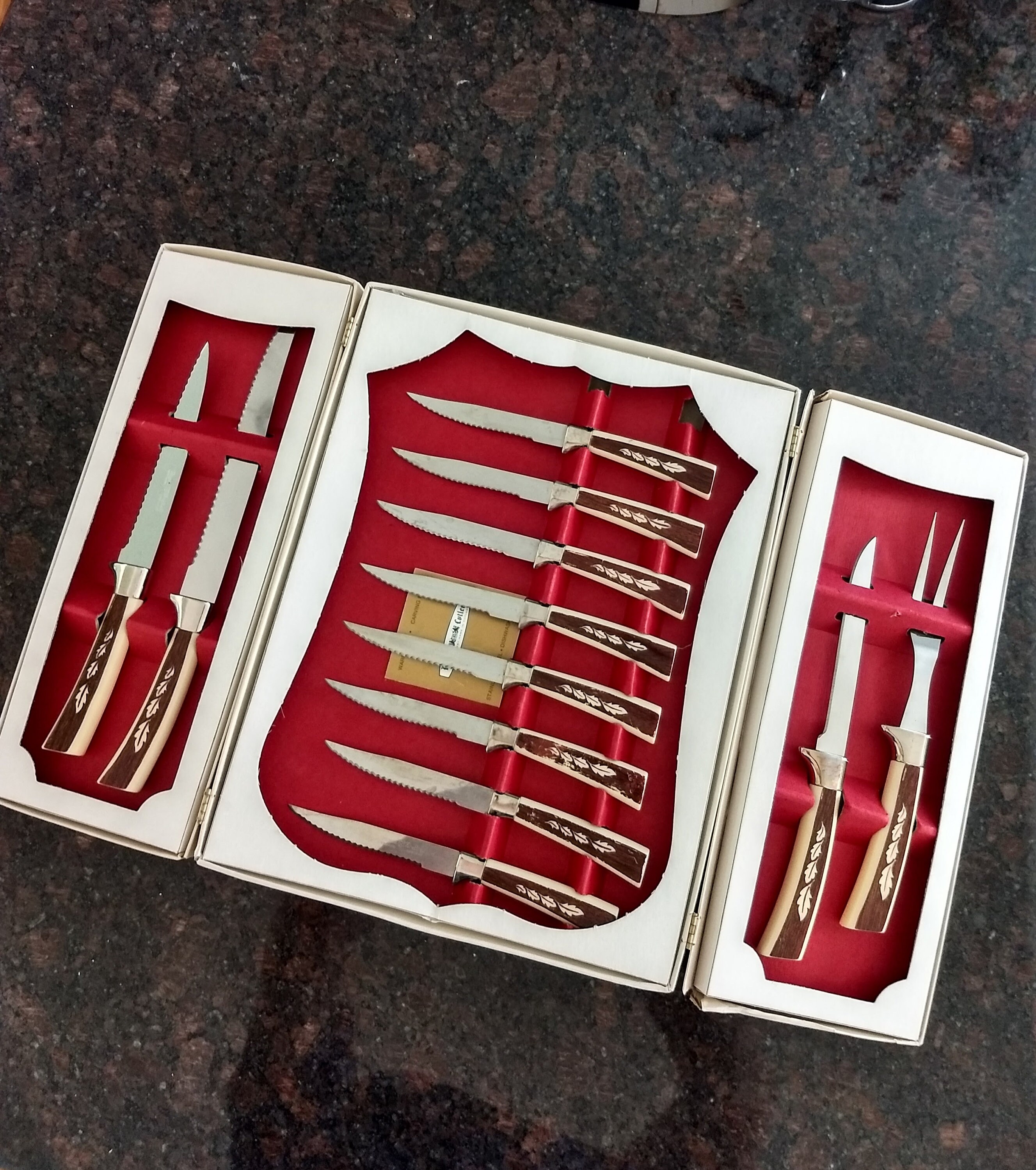 Vintage Sheffield Treasure Chest Assorted Solid Stainless Steel