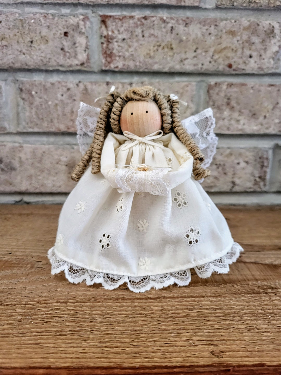 Vintage Angel Doll Hand Crafted Art Standing Figurine//unique Etsy