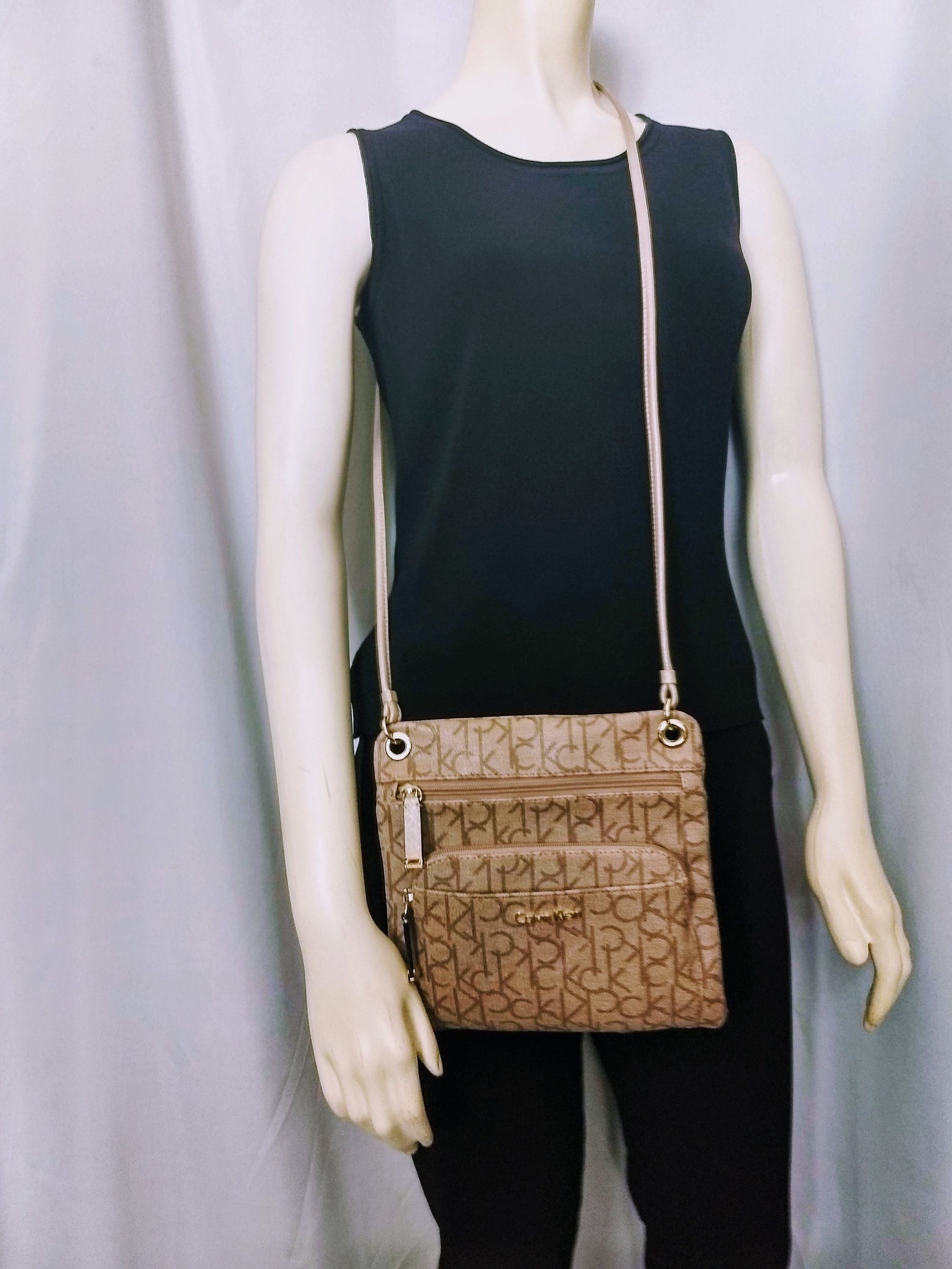calvin klein crossbody handbag for women CREAM / Beige color