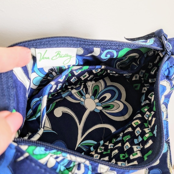 VERA BRADLEY Mediterranean Blue Shoulder Bag/zippered Top  display picture 1