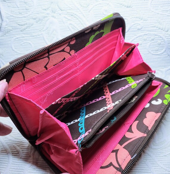 VERA BRADLEY Java Pink Style Zip Around Wallet/Co… - image 3
