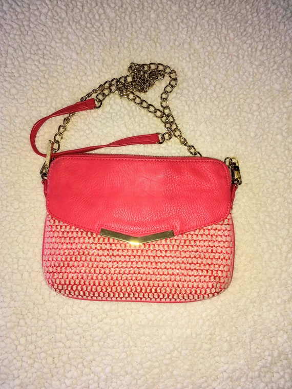 OLIVIA & JOY Pink Leather Crossbody Bag,Designer E