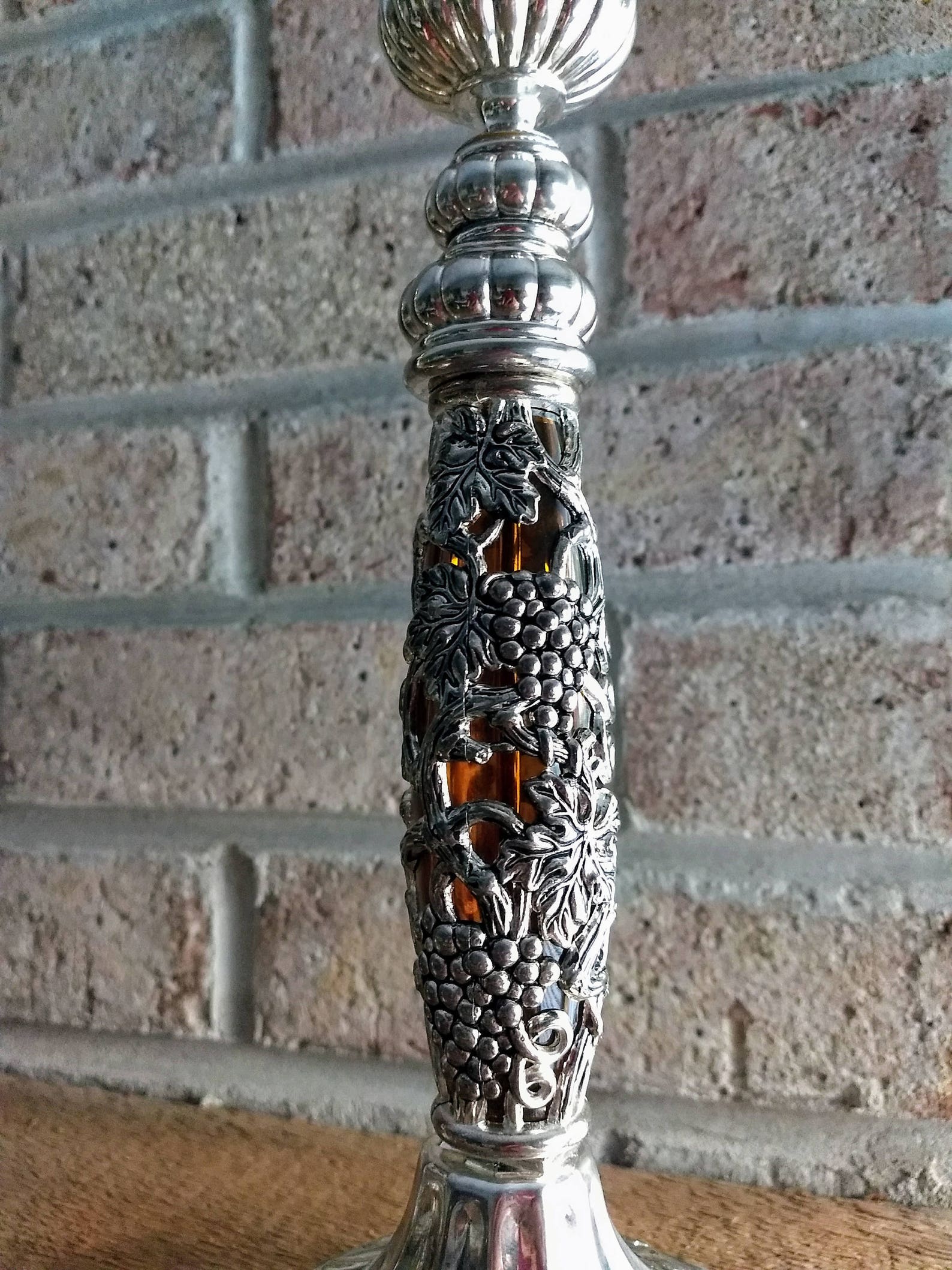 GODINGER Silver Candle Holder Set of 2/vintage Collectible Unique Toll