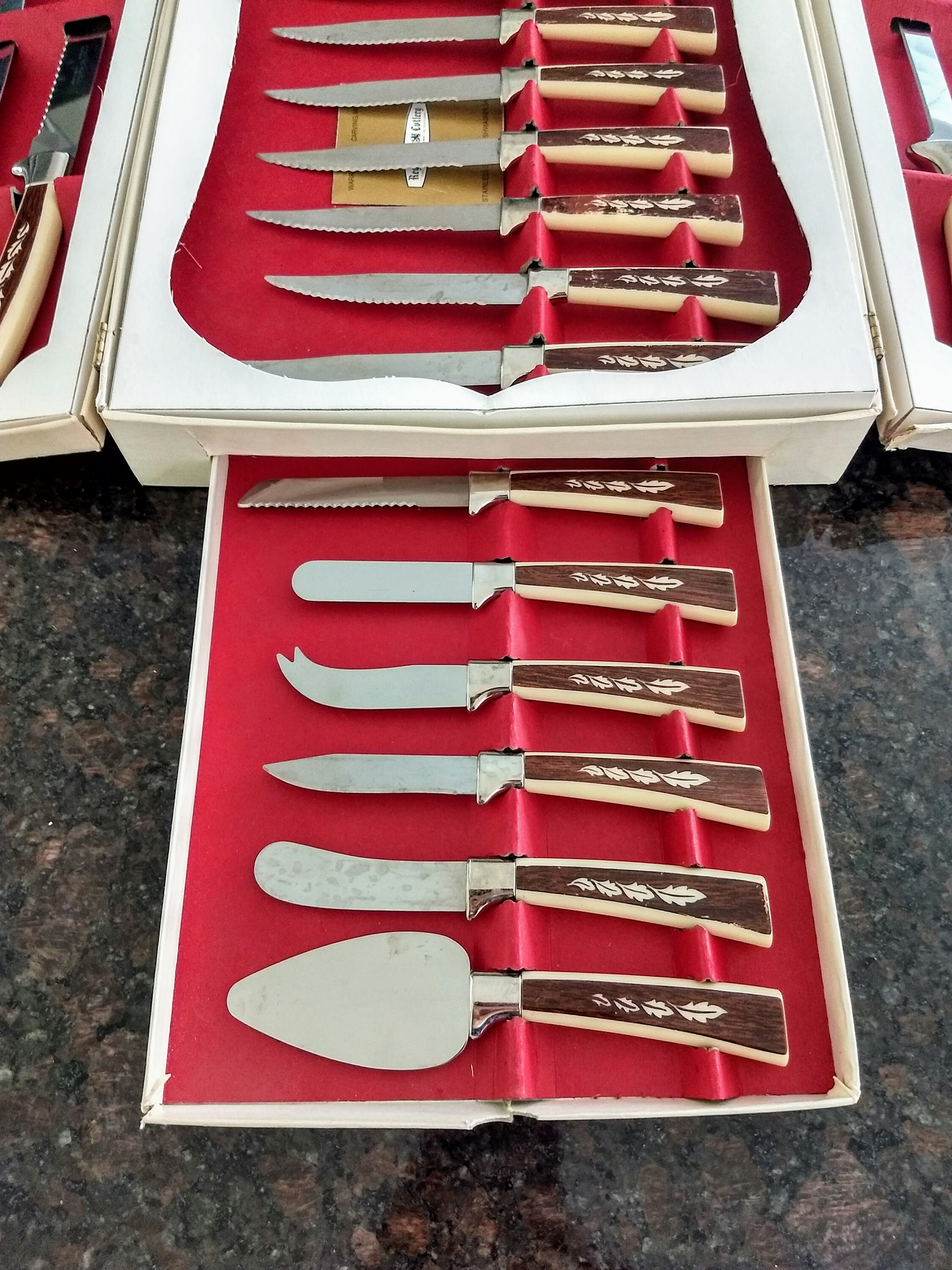 Vintage Sheffield Treasure Chest Assorted Solid Stainless Steel