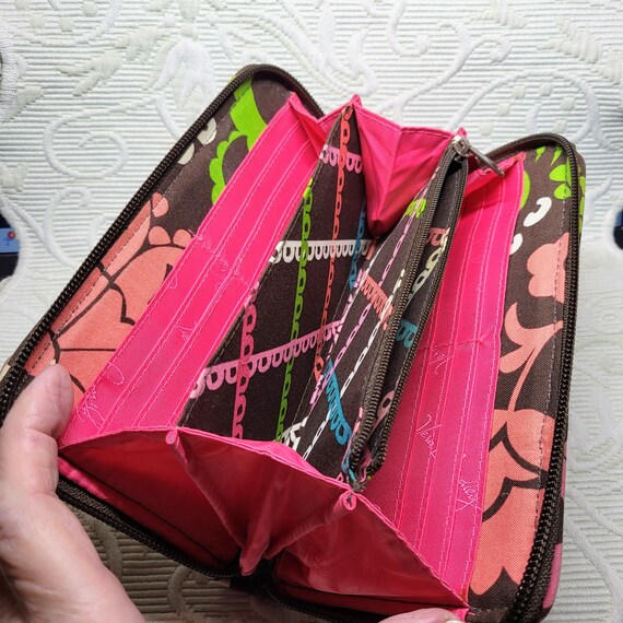 VERA BRADLEY Java Pink Style Zip Around Wallet/Co… - image 4
