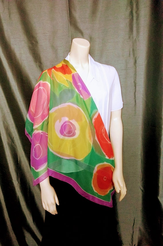 LARGE SQUARE SCARF TRUE ROMANCE