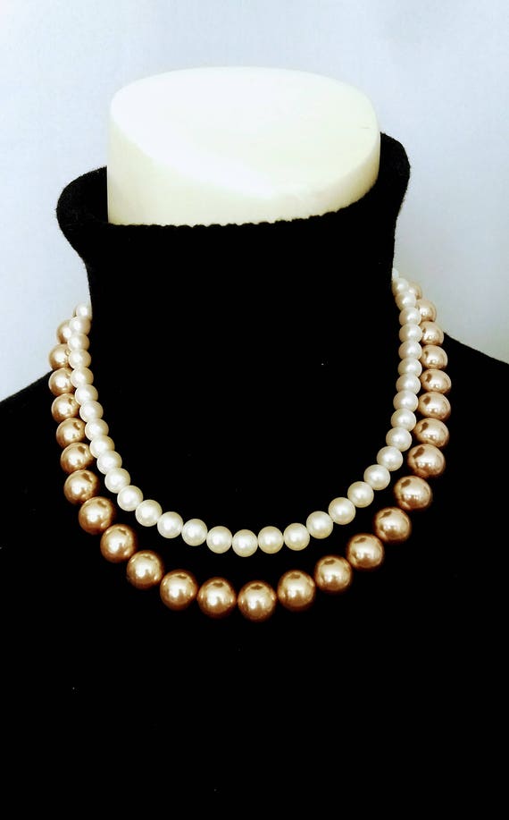 Monet Jewelry Layered Simulated Pearl 18 Inch Cable Collar Necklace |  CoolSprings Galleria
