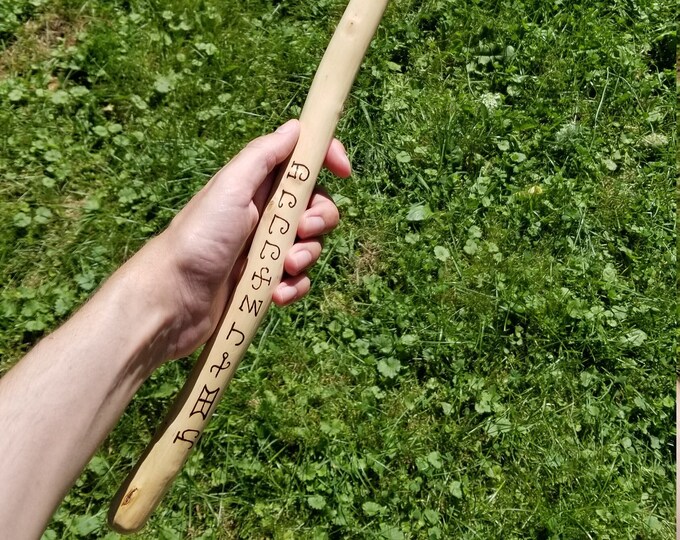 Applewood and Moonstone Phallic Wand Wicca Witchcraft Pagan Etsy