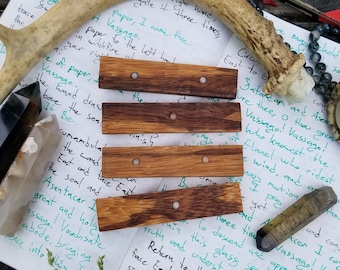 Marblewood and Fire Opal Geomancy Divination Sticks