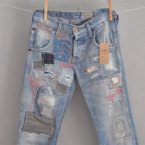 Distressed Vintage Boyfriend Jeans/hipster Jeans/all - Etsy