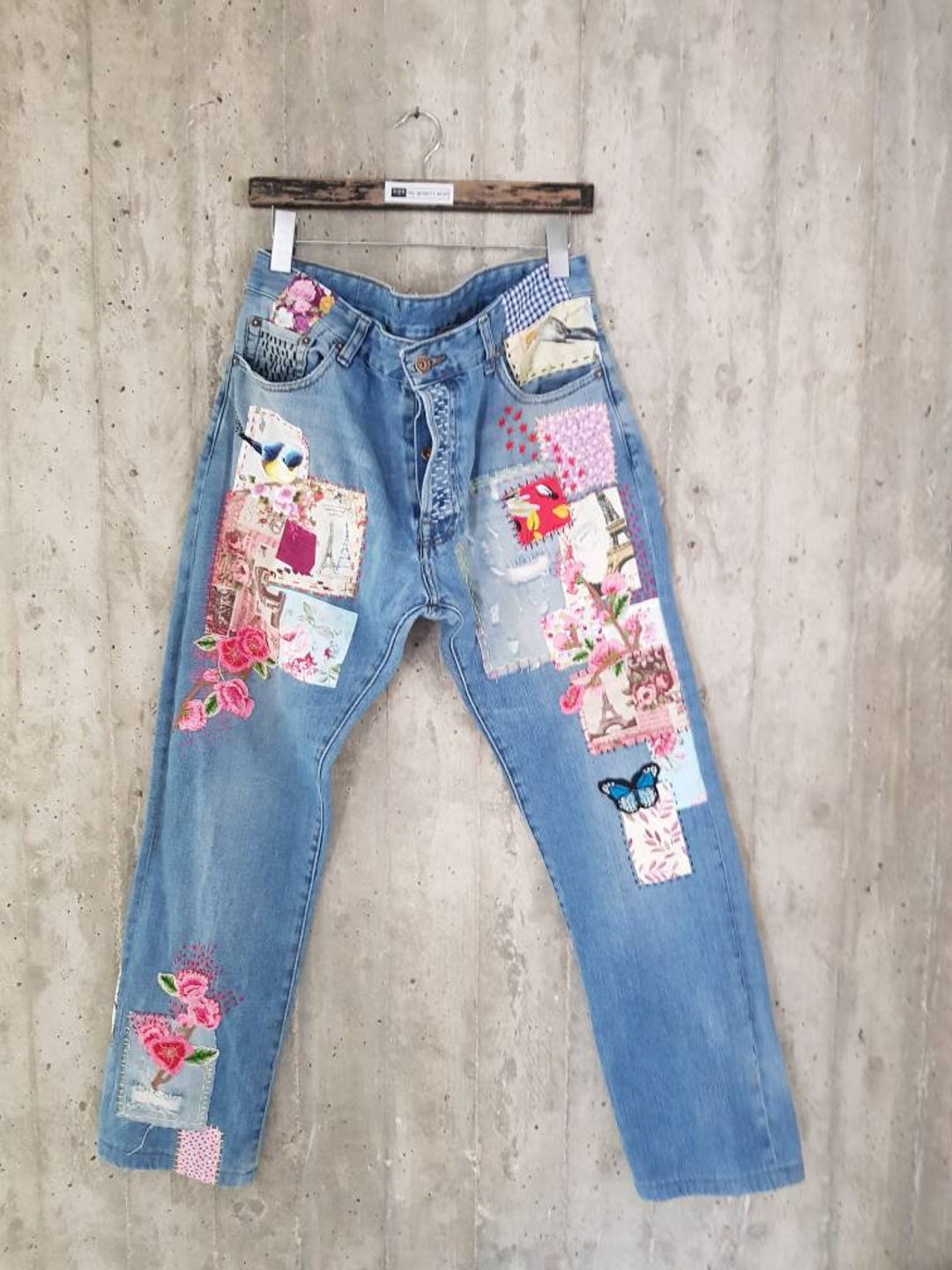 Vintage Jean's, Embroidery Jeans All SIZES - Etsy