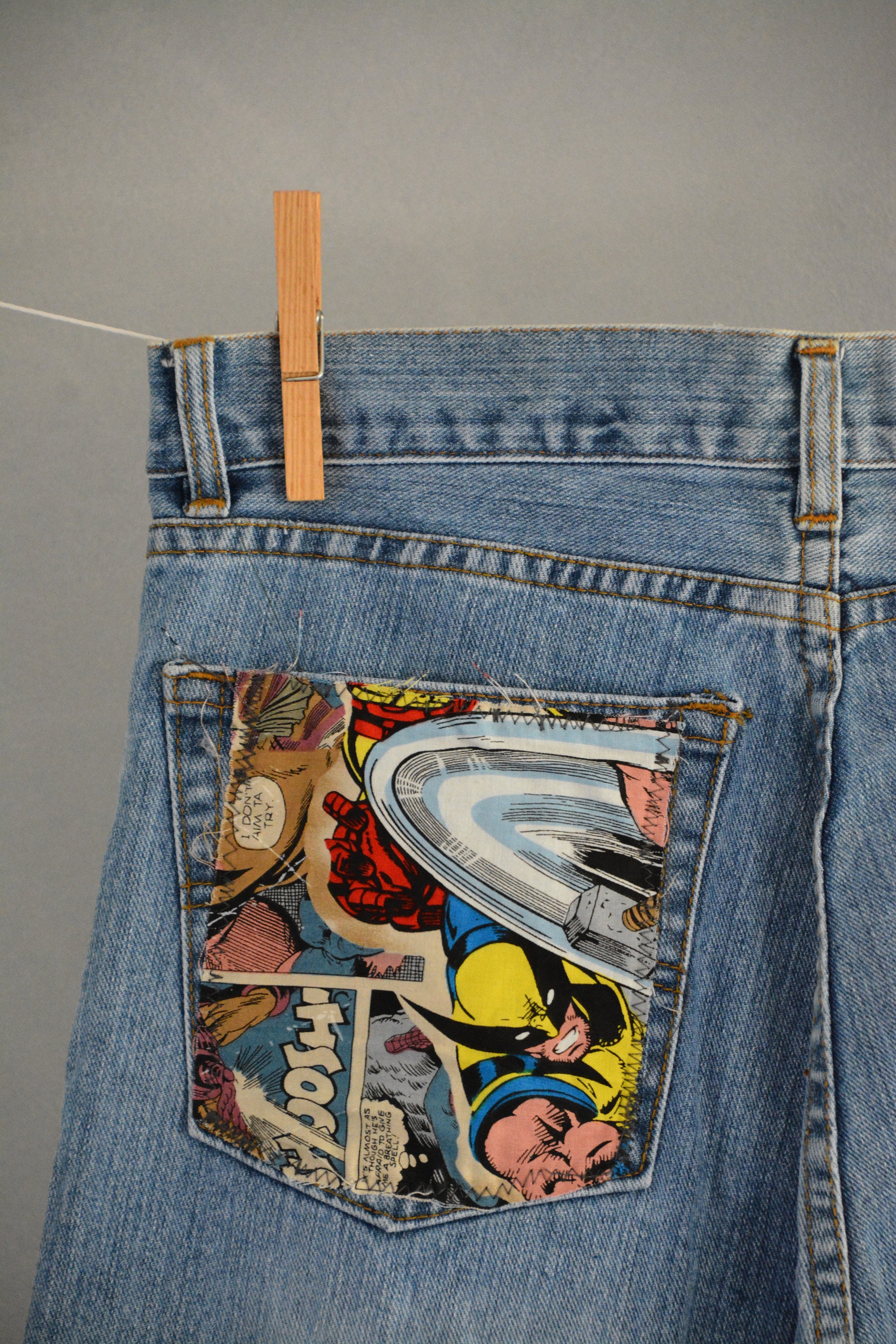 Levis 501 Vintage High Waist Denim Jeans Medium Blue Wash - Etsy