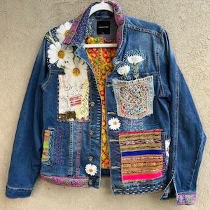 80s-90s Embroidered Jacket // Boho Jacket / Blazervintage - Etsy