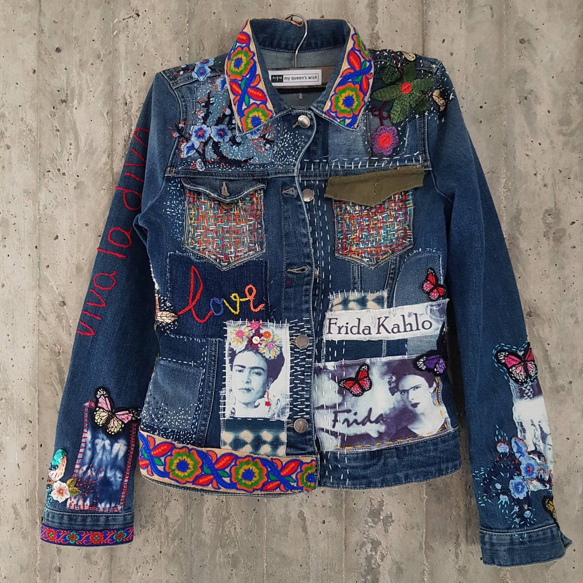 Damaged Vintage Denim Jacket/jeans Jacket From 80's/grunge - Etsy