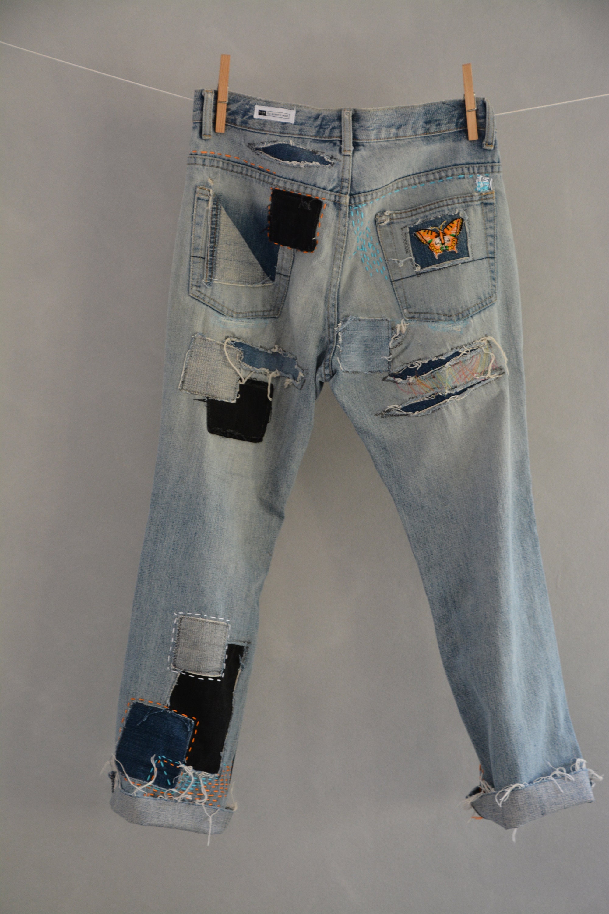Vintage Jean's High Waist Denim Jeans Medium Blue Wash | Etsy