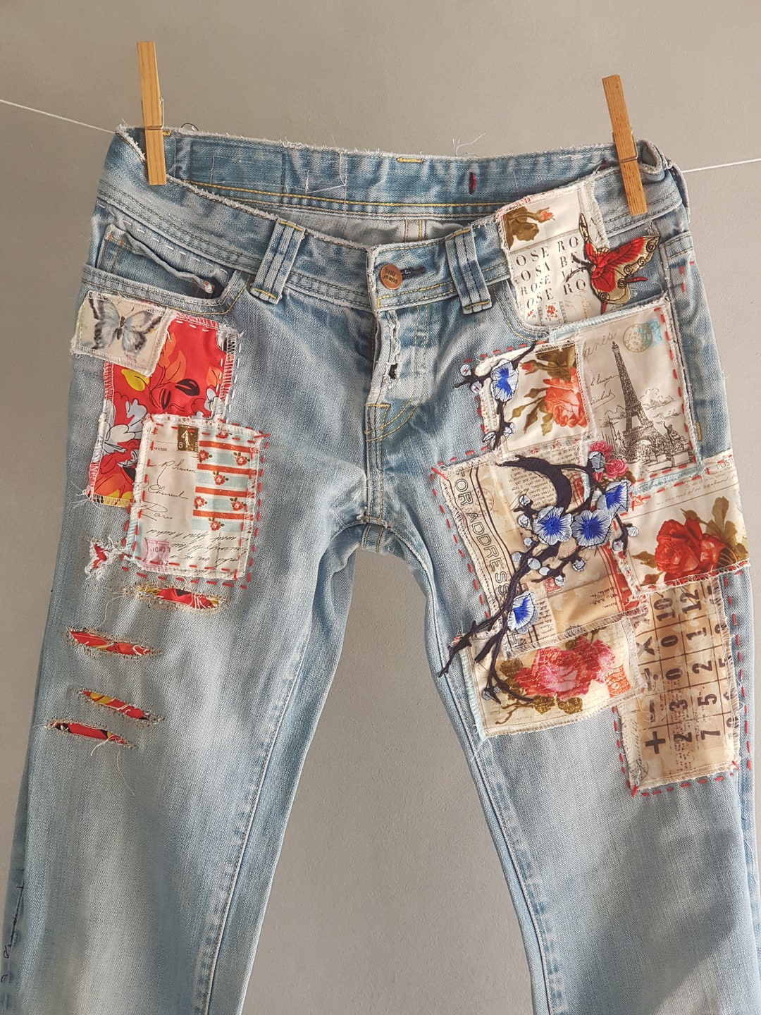 Distressed Vintage Boyfriend Jeans/hipster Jeans/all Sizes/grunge Jeans ...