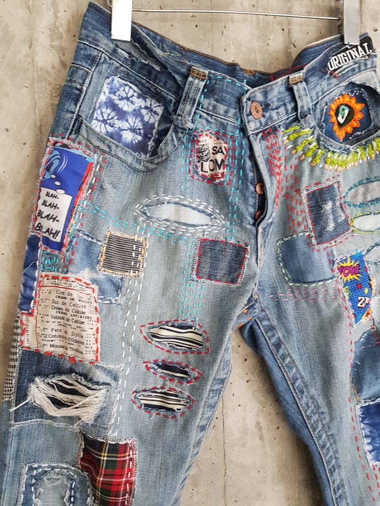 Distressed Vintage Boyfriend Jeans/hipster Jeans/all Sizes