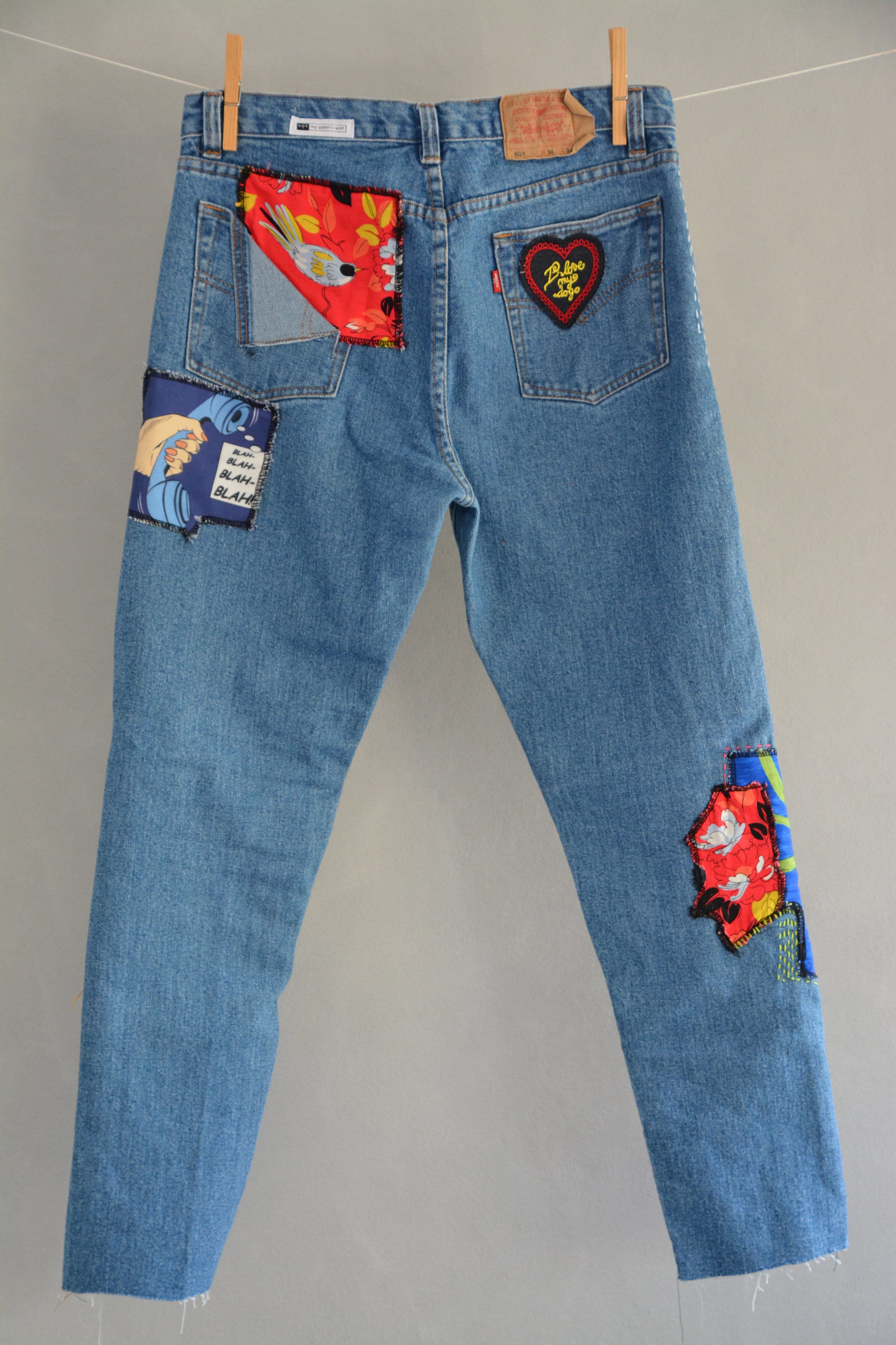 Vintage Jeans Vintage Levis Jeans Distressed Denim Blue - Etsy