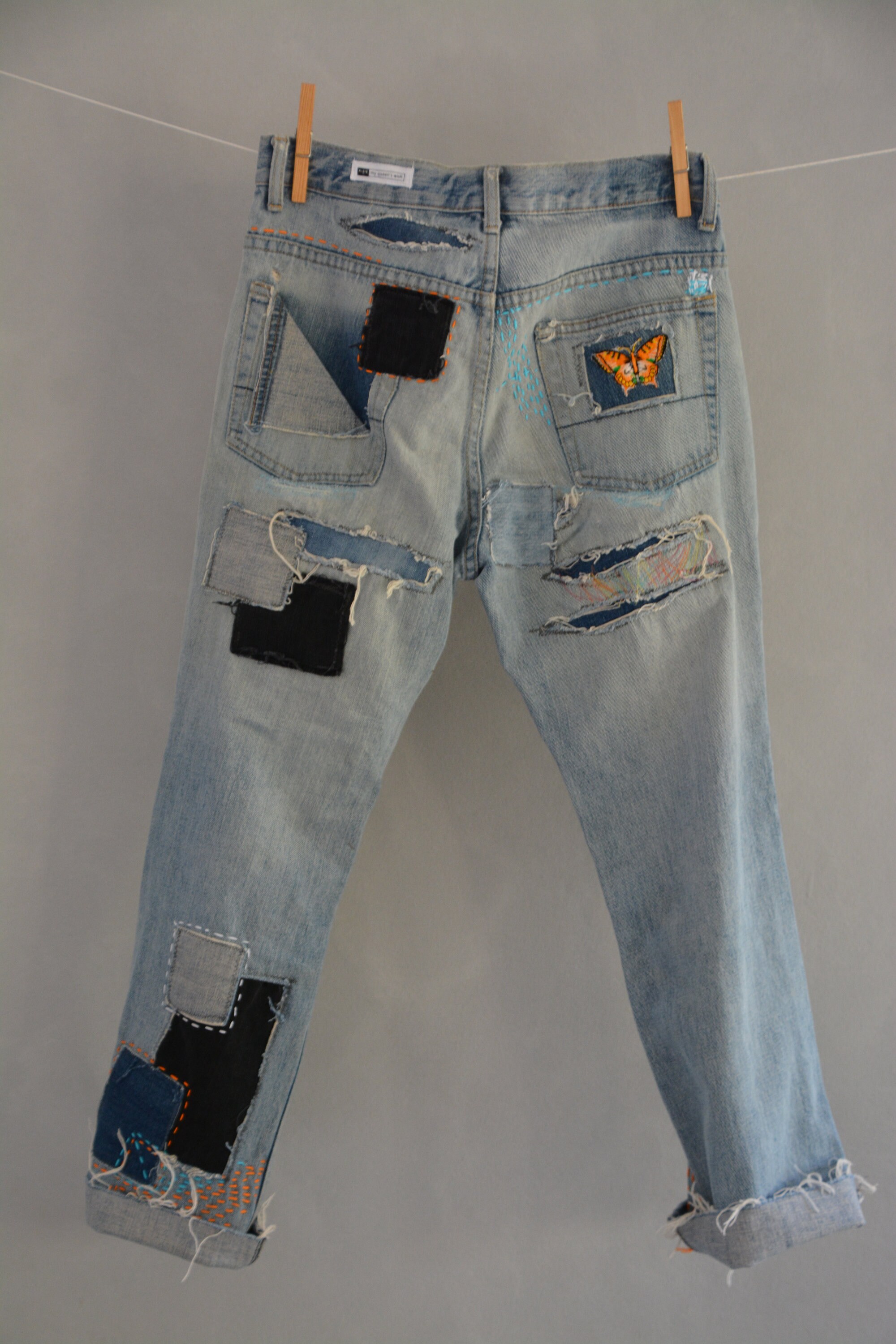 Vintage Jean's High Waist Denim Jeans Medium Blue Wash | Etsy