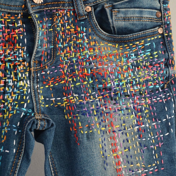 Patched Jeans - Etsy
