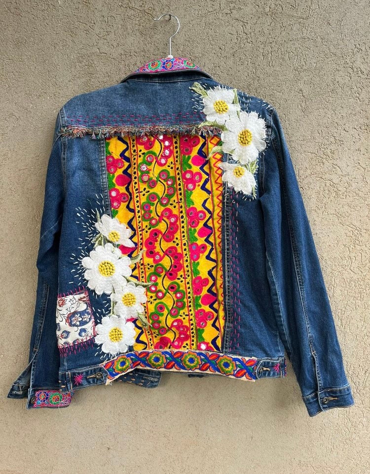 80s-90s Embroidered Jacket // Boho Jacket / Blazervintage - Etsy Israel