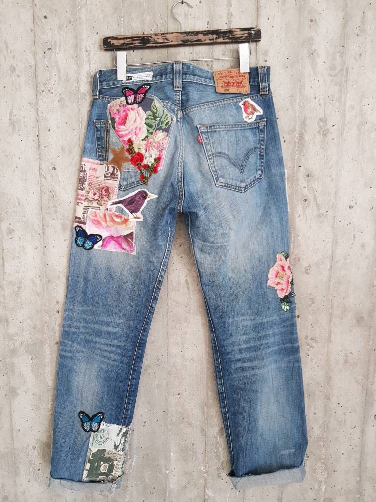 Vintage Lee Diesel Wrangler myqueenswish Boyfriend Jeans - Etsy