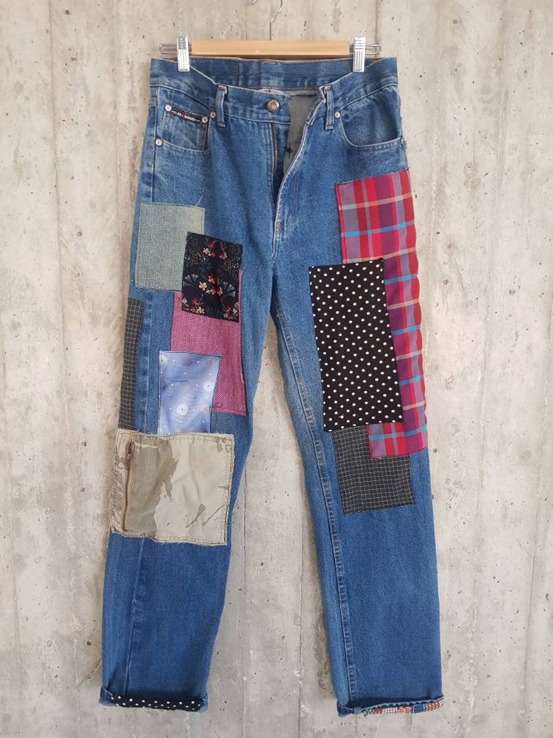 Vintage Jean's Embroidery Jeans All SIZES - Etsy