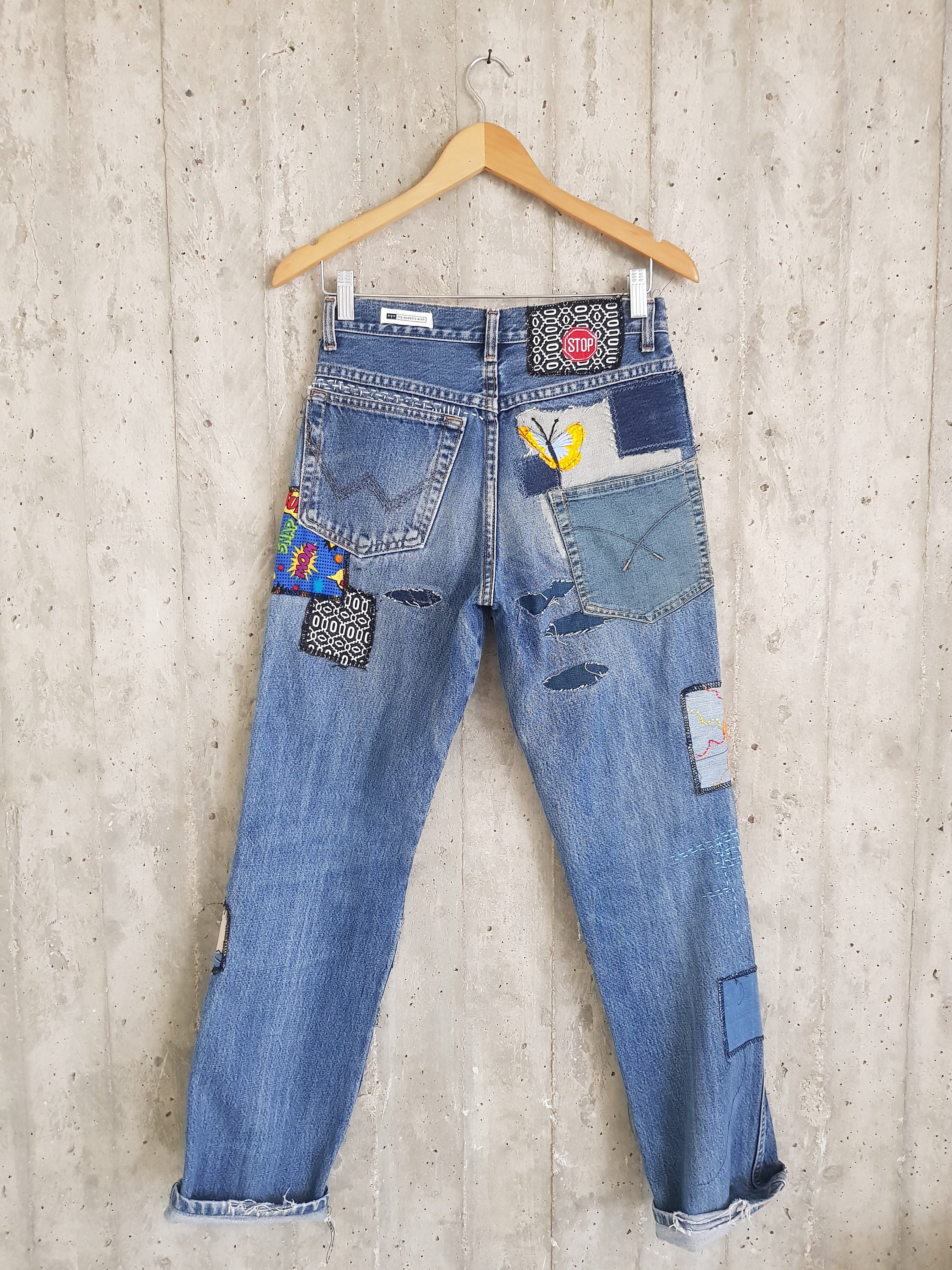 Vintage 90s Jeans High Waisted Bootcut Denim Pants Grunge | Etsy