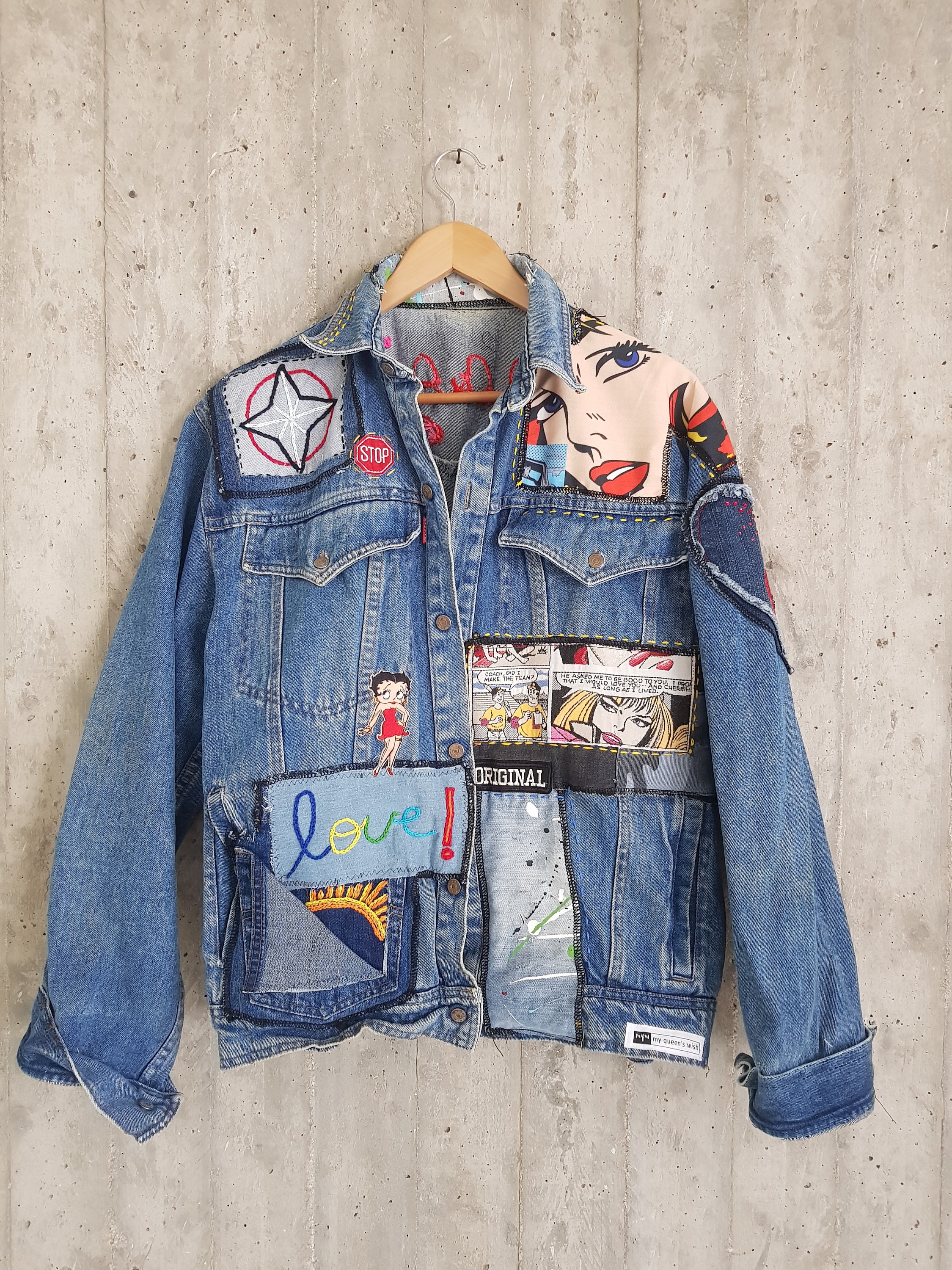 Damaged Vintage Levi's Denim Jacket/jean Jacket From - Etsy