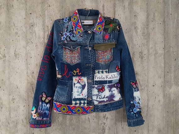 Damaged Vintage Denim Jacket/jeans Jacket From 80's/grunge - Etsy