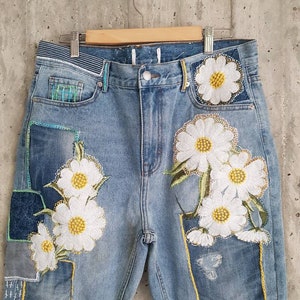 All SIZES High Waist Destroyed Boyfriend Jeans Distressed and - Etsy