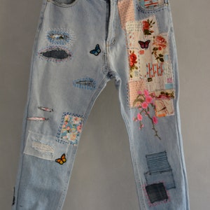 Vintage Distressed Boyfriend Jeans/hipster Jeans/all - Etsy