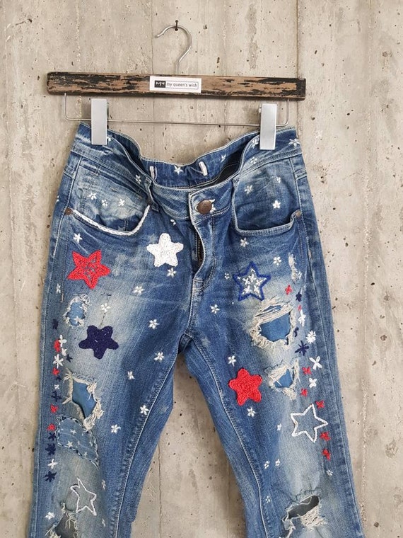 Patched Denim / Patched Jeans 