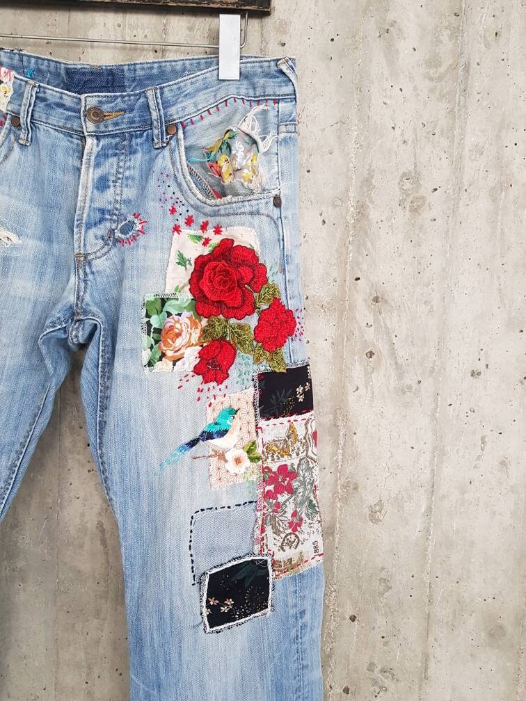 Patched Denim / Patched Jeans 