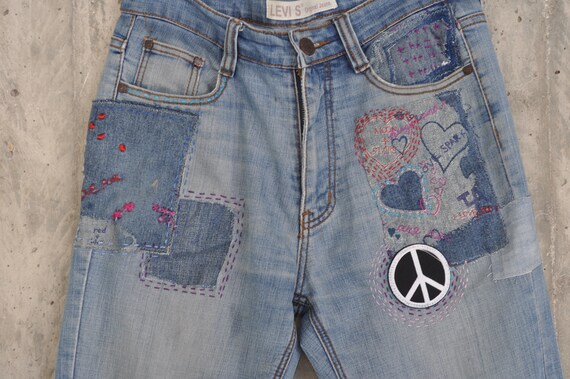 Vintage Levis 501 Jeans Vaqueros levis desgarrados con | Etsy México