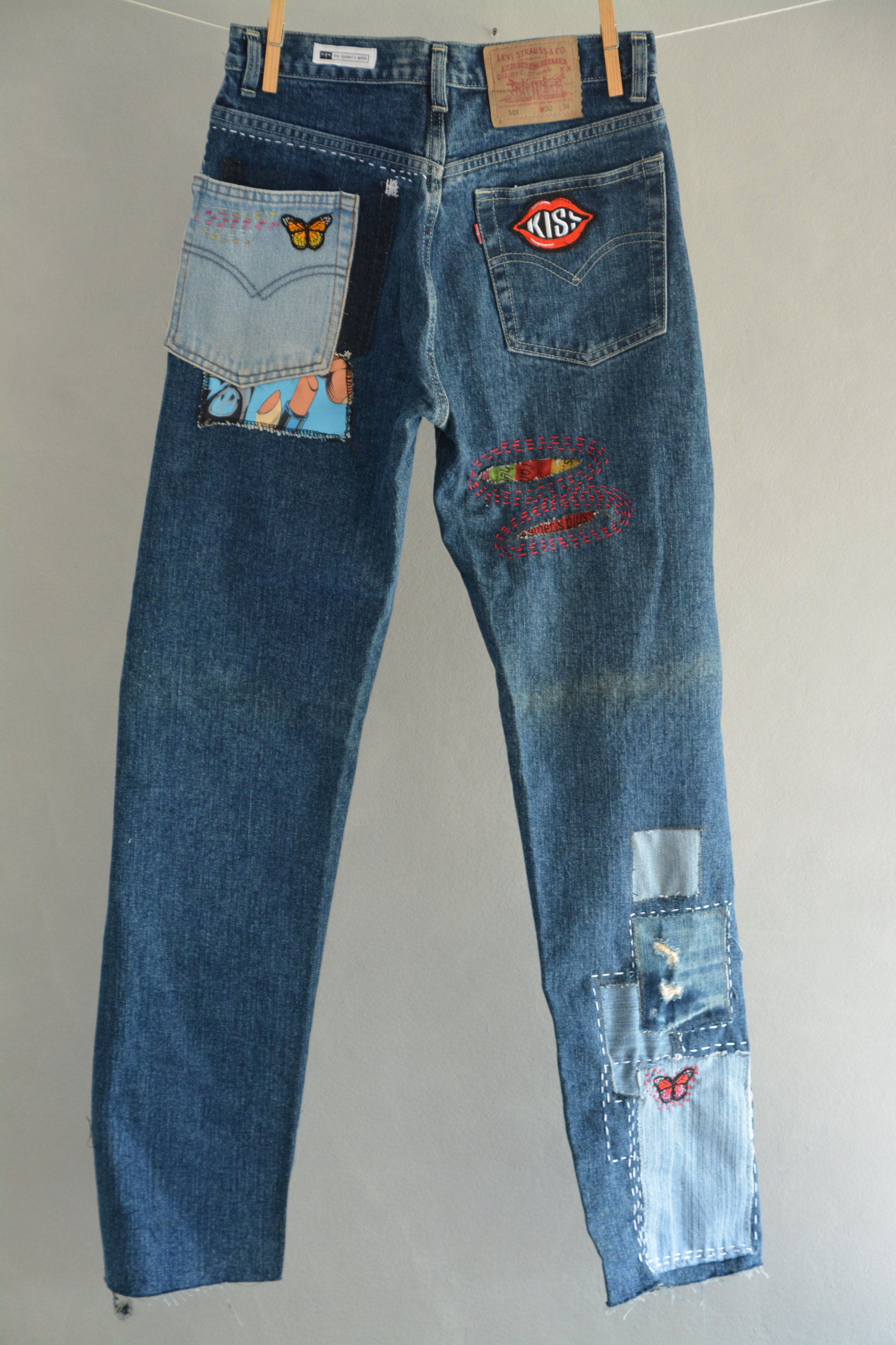 Distressed Boyfriend Jeans/hipster Jeans/all Sizes/grunge - Etsy