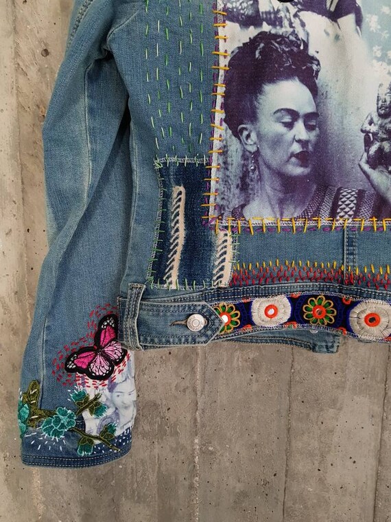 Embroidered Jean Jacket Bride Jean Jacket Custom Jean Jacket