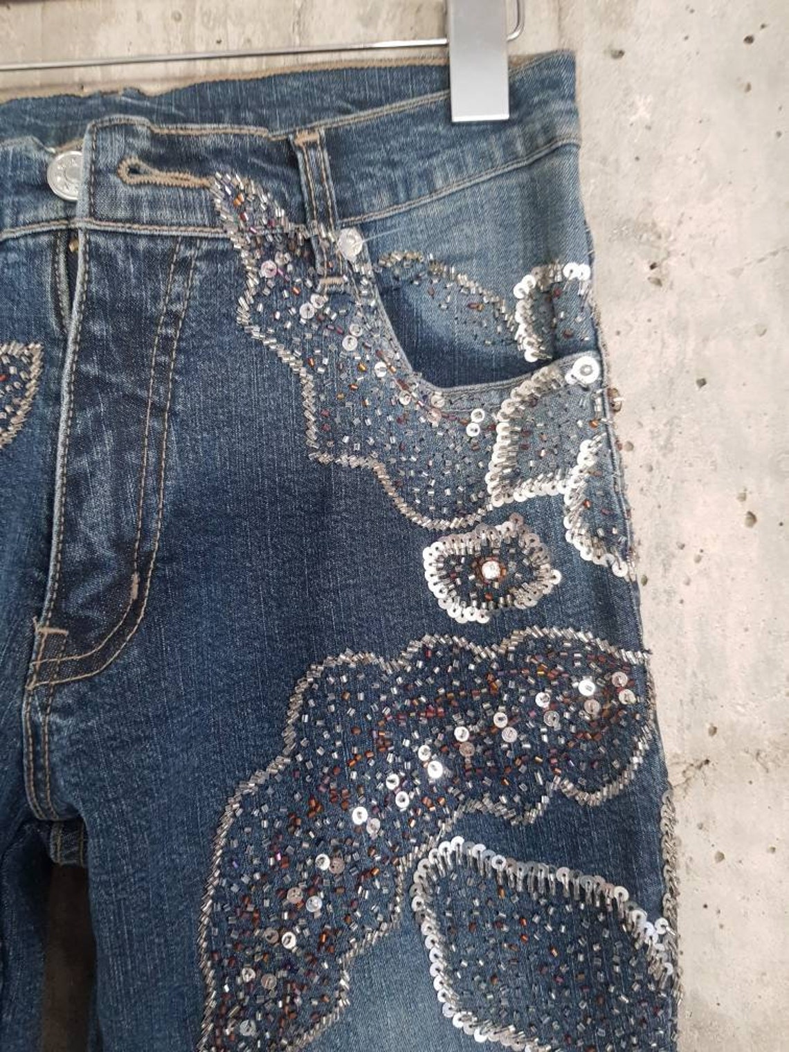 One of a kind jeans/vintage jeans/womens jeans/ myqueenswish | Etsy