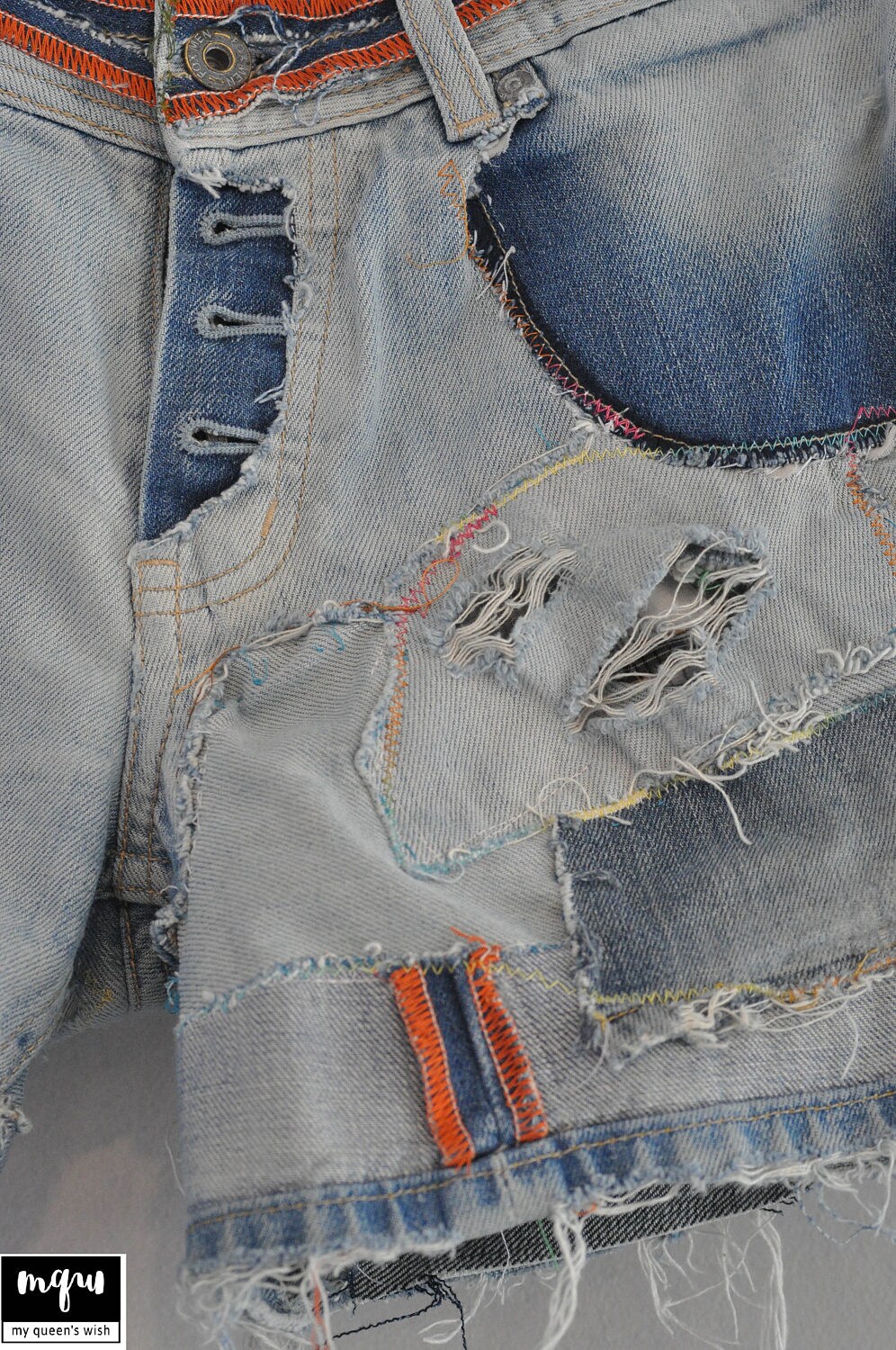 Jeans Pathchesdenime Vintage/vintage Denim Jeans High Waist - Etsy Israel