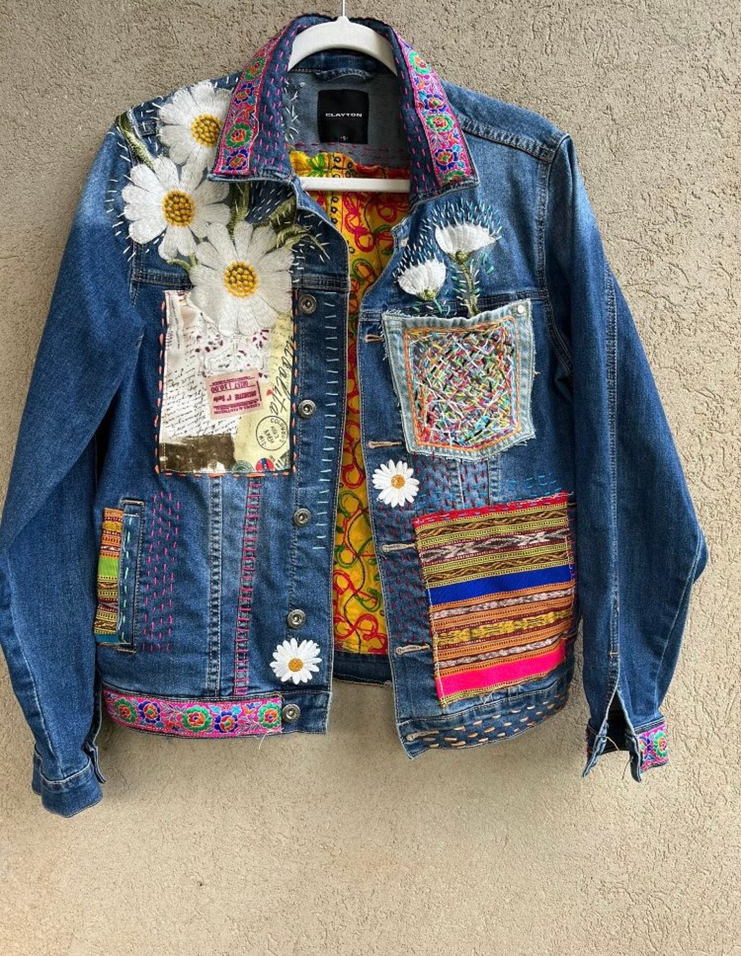 80s-90s Embroidered Jacket // Boho Jacket / Blazervintage - Etsy