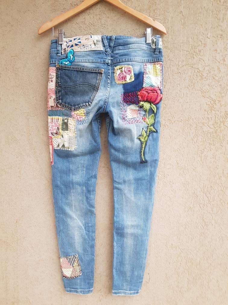 Distressed Vintage Boyfriend Jeans/hipster Jeans/all - Etsy