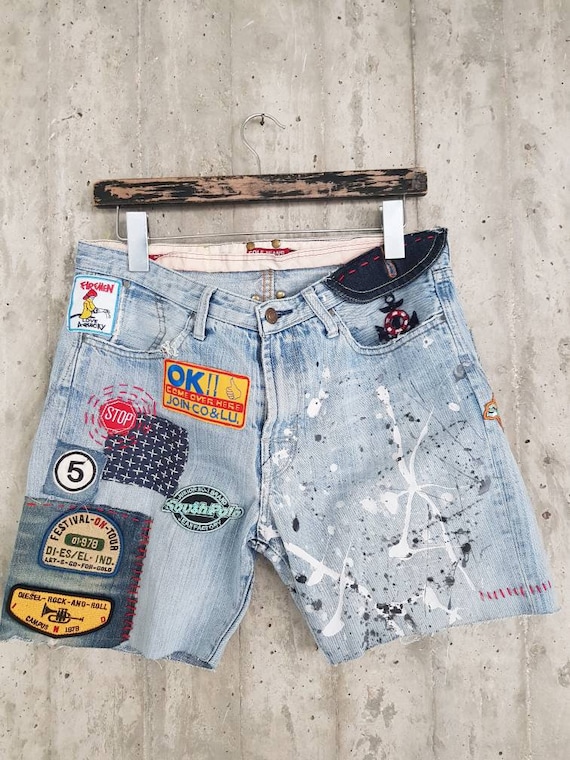 Vintage Clothing Jeans Woman patched 