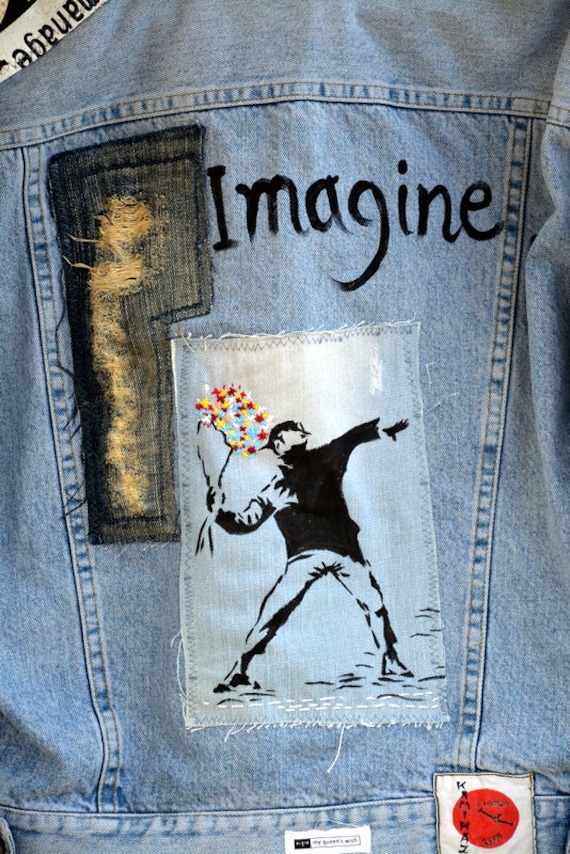 Giacca jeans disegni clearance